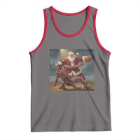 Funny Santa Basketball Tank Top Satan Christmas Meme - Wonder Print Shop