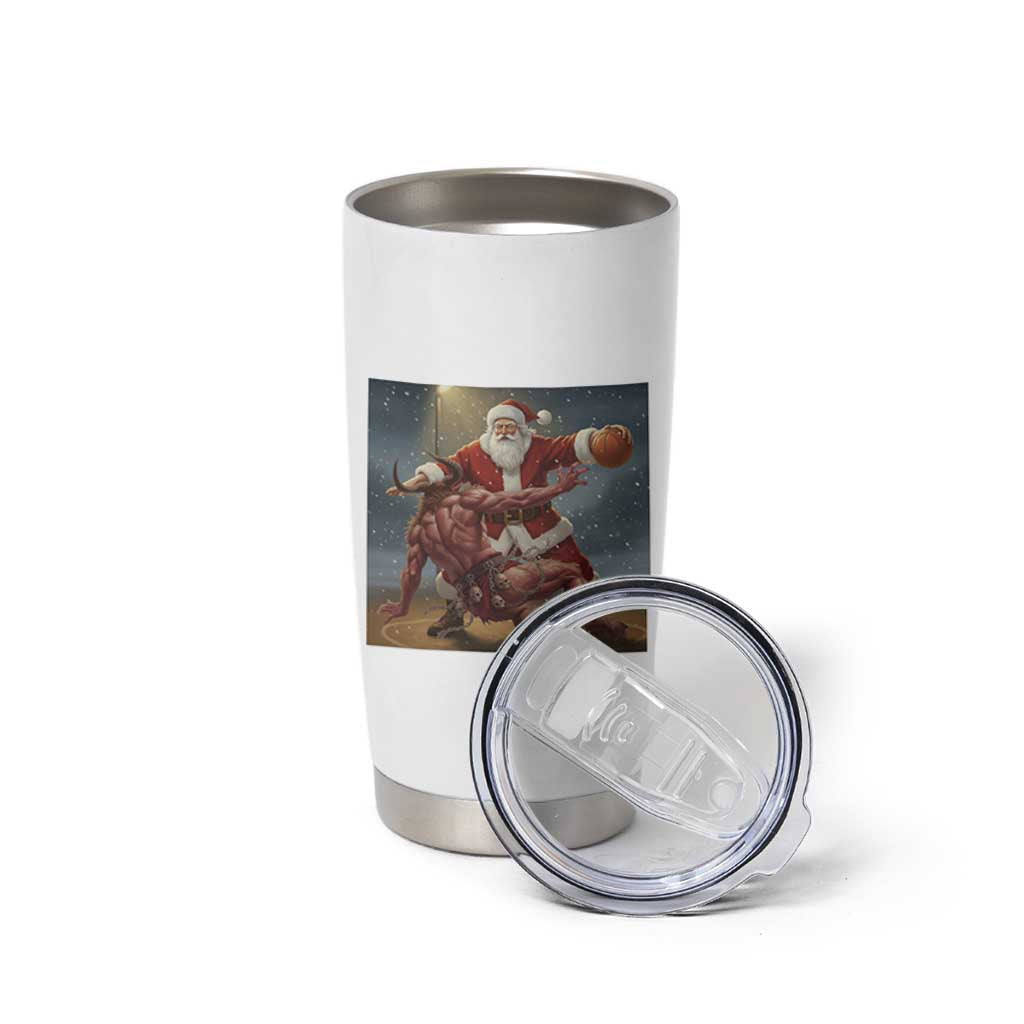 Funny Santa Basketball Tumbler Cup Satan Christmas Meme - Wonder Print Shop