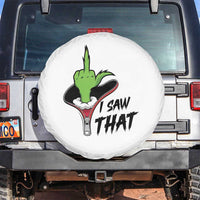 I Saw That Spare Tire Cover Funny Elf Hand Christmas - Wonder Print Shop