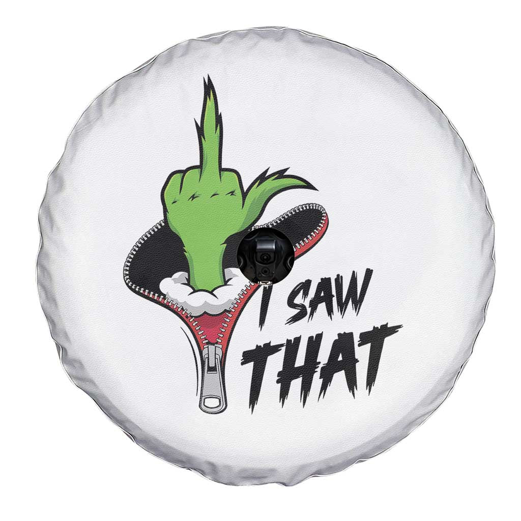 I Saw That Spare Tire Cover Funny Elf Hand Christmas - Wonder Print Shop