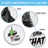 I Saw That Spare Tire Cover Funny Elf Hand Christmas - Wonder Print Shop