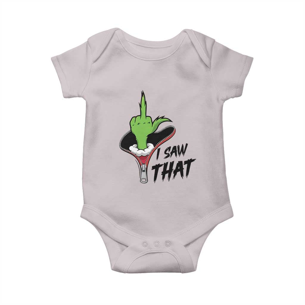 I Saw That Baby Onesie Funny Elf Hand Christmas - Wonder Print Shop