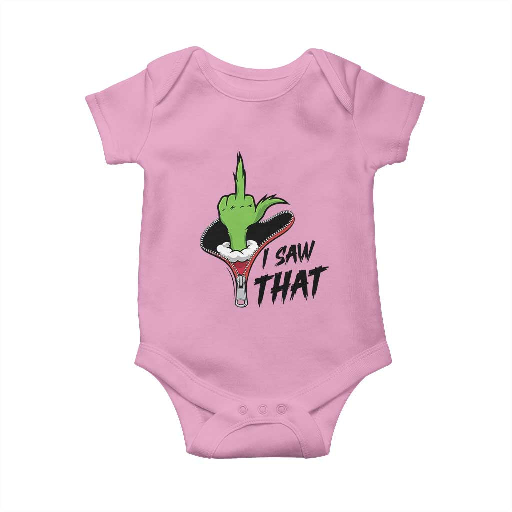 I Saw That Baby Onesie Funny Elf Hand Christmas - Wonder Print Shop