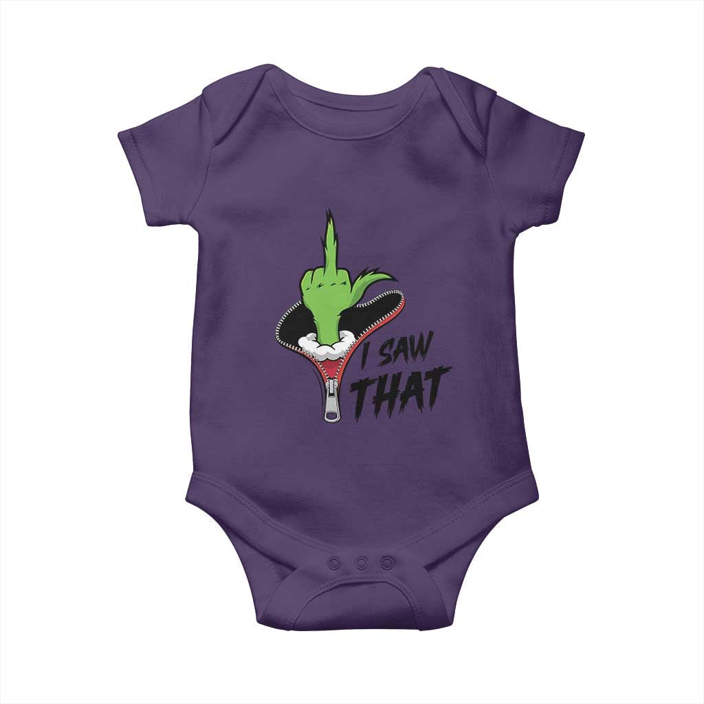 I Saw That Baby Onesie Funny Elf Hand Christmas - Wonder Print Shop