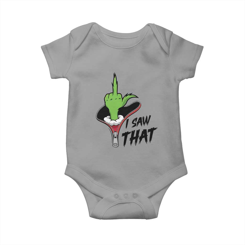 I Saw That Baby Onesie Funny Elf Hand Christmas - Wonder Print Shop