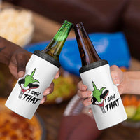 I Saw That 4 in 1 Can Cooler Tumbler Funny Elf Hand Christmas - Wonder Print Shop