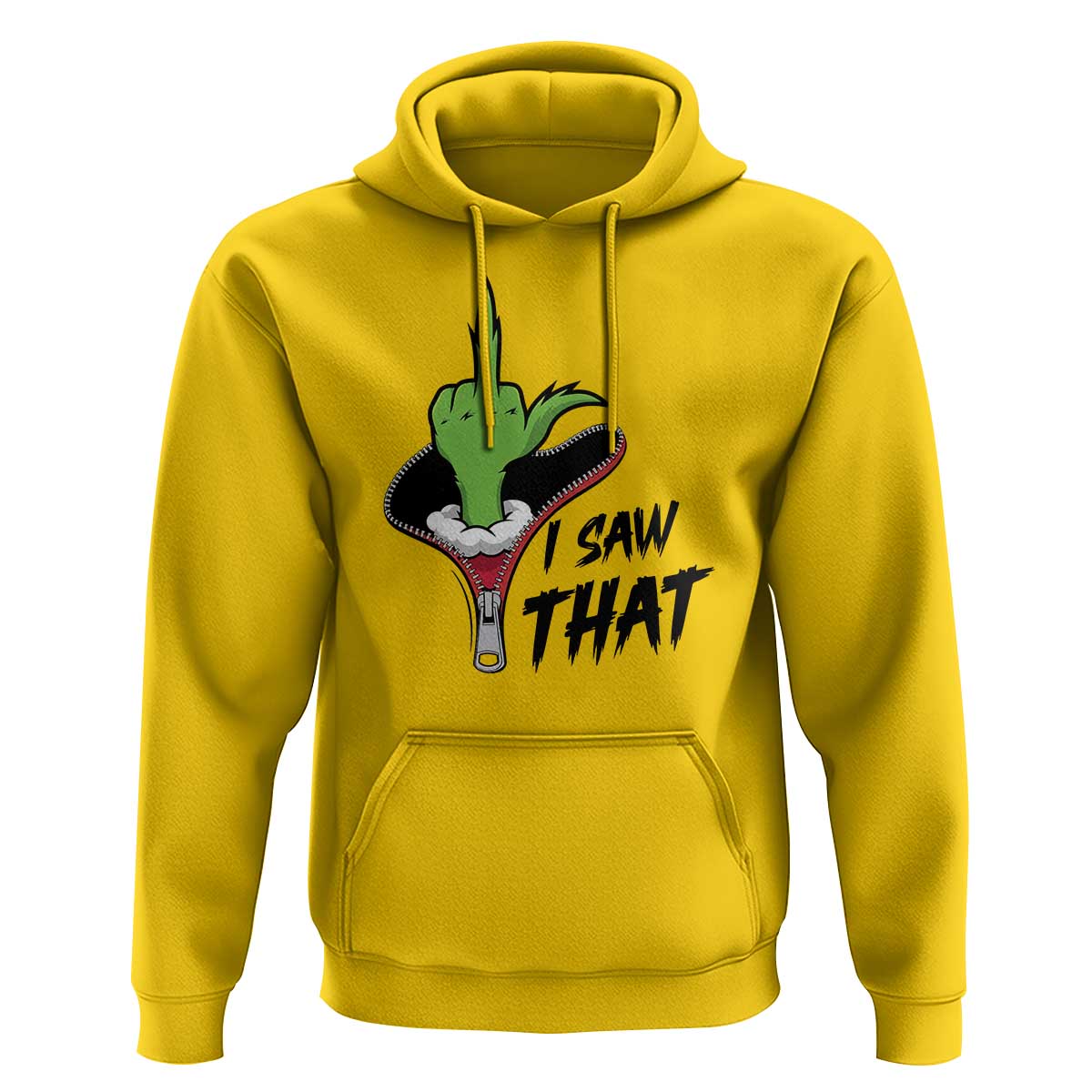 I Saw That Hoodie Funny Elf Hand Christmas - Wonder Print Shop