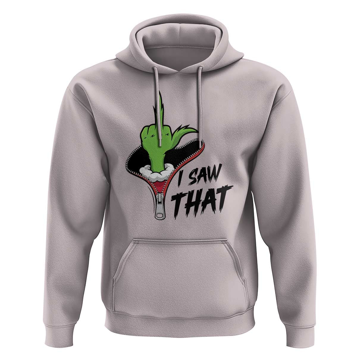 I Saw That Hoodie Funny Elf Hand Christmas - Wonder Print Shop