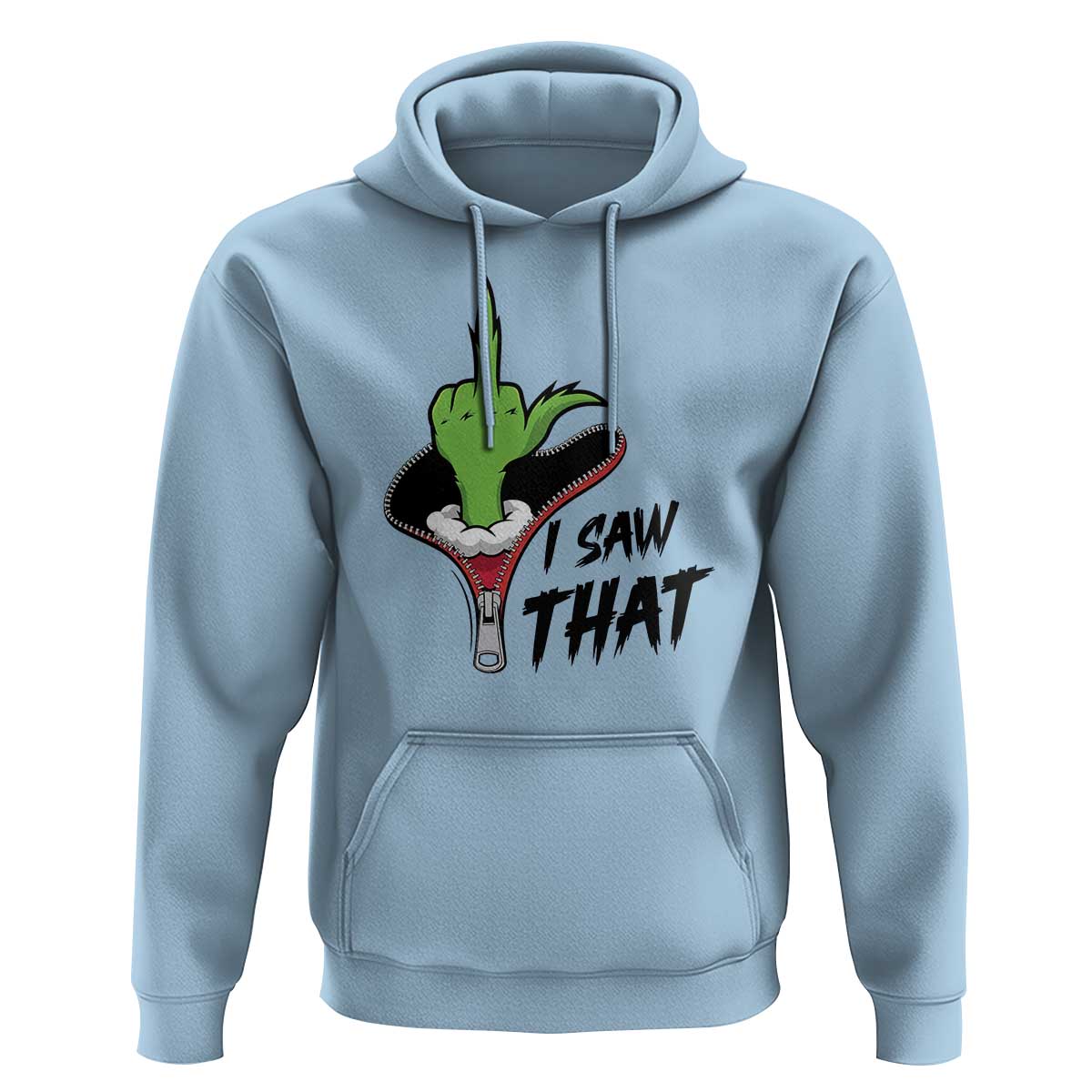 I Saw That Hoodie Funny Elf Hand Christmas - Wonder Print Shop