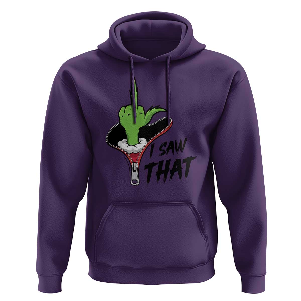 I Saw That Hoodie Funny Elf Hand Christmas - Wonder Print Shop
