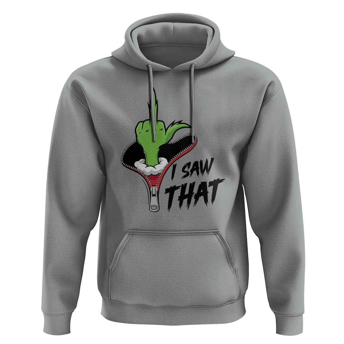I Saw That Hoodie Funny Elf Hand Christmas - Wonder Print Shop