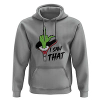 I Saw That Hoodie Funny Elf Hand Christmas - Wonder Print Shop