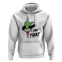 I Saw That Hoodie Funny Elf Hand Christmas - Wonder Print Shop