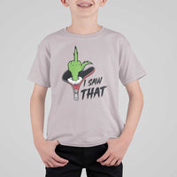 I Saw That T Shirt For Kid Funny Elf Hand Christmas - Wonder Print Shop