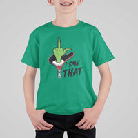 I Saw That T Shirt For Kid Funny Elf Hand Christmas - Wonder Print Shop