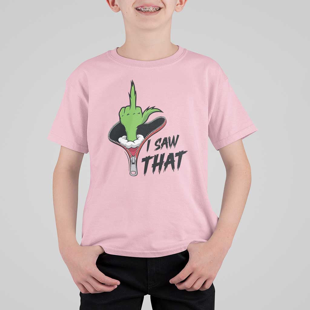 I Saw That T Shirt For Kid Funny Elf Hand Christmas - Wonder Print Shop