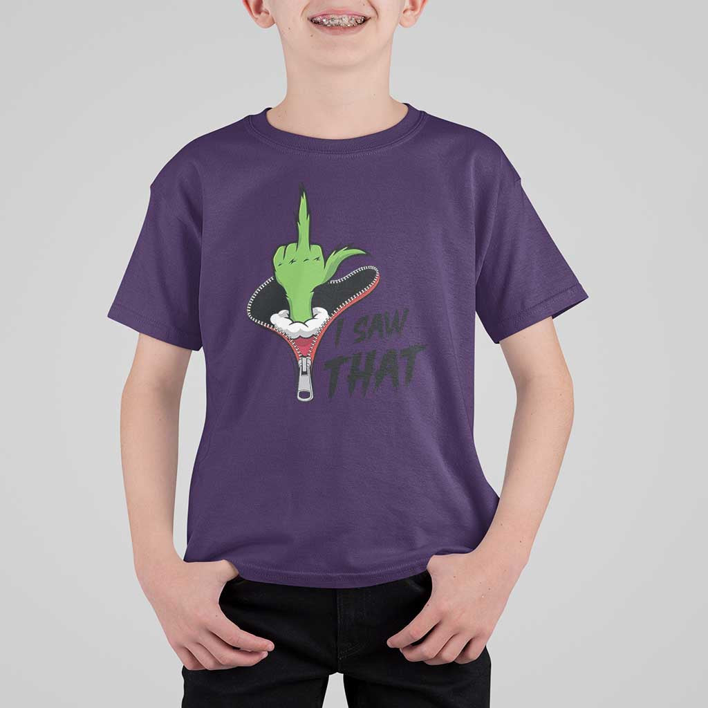 I Saw That T Shirt For Kid Funny Elf Hand Christmas - Wonder Print Shop