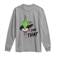 I Saw That Long Sleeve Shirt Funny Elf Hand Christmas - Wonder Print Shop