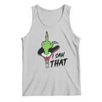 I Saw That Tank Top Funny Elf Hand Christmas - Wonder Print Shop