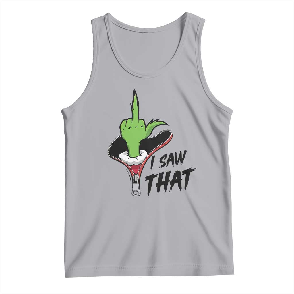 I Saw That Tank Top Funny Elf Hand Christmas - Wonder Print Shop