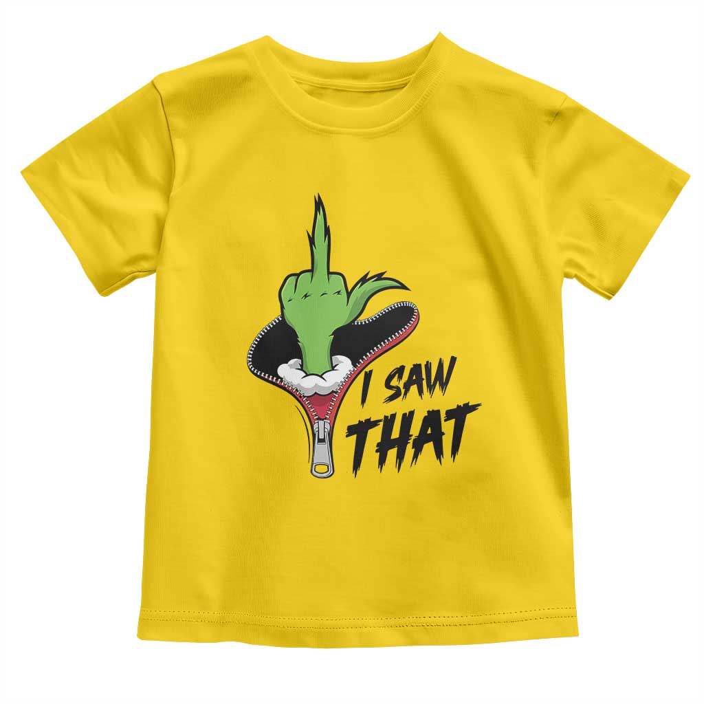 I Saw That Toddler T Shirt Funny Elf Hand Christmas - Wonder Print Shop