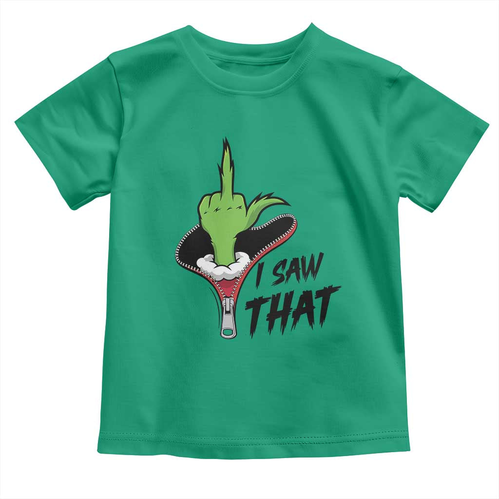 I Saw That Toddler T Shirt Funny Elf Hand Christmas - Wonder Print Shop