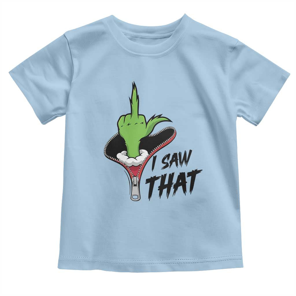 I Saw That Toddler T Shirt Funny Elf Hand Christmas - Wonder Print Shop