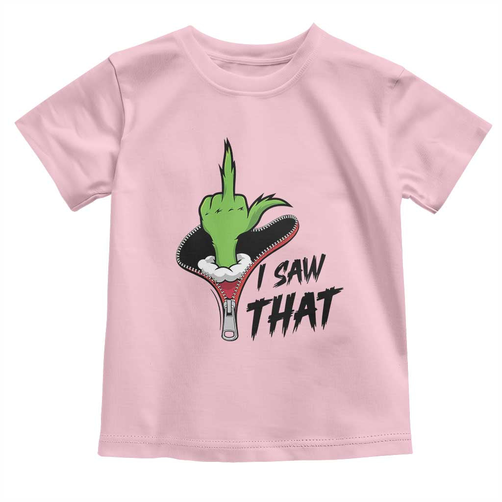I Saw That Toddler T Shirt Funny Elf Hand Christmas - Wonder Print Shop