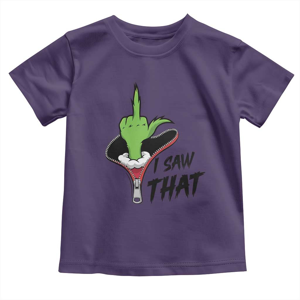 I Saw That Toddler T Shirt Funny Elf Hand Christmas - Wonder Print Shop