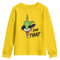 I Saw That Youth Sweatshirt Funny Elf Hand Christmas - Wonder Print Shop