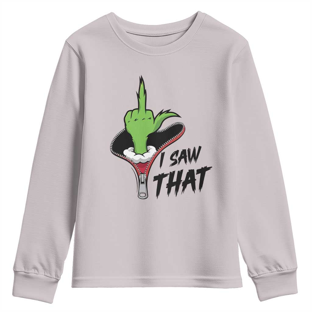 I Saw That Youth Sweatshirt Funny Elf Hand Christmas - Wonder Print Shop