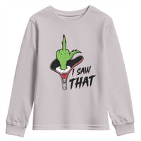 I Saw That Youth Sweatshirt Funny Elf Hand Christmas - Wonder Print Shop