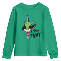 I Saw That Youth Sweatshirt Funny Elf Hand Christmas - Wonder Print Shop