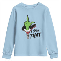 I Saw That Youth Sweatshirt Funny Elf Hand Christmas - Wonder Print Shop
