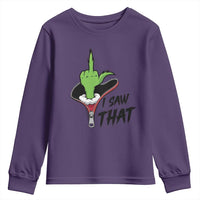 I Saw That Youth Sweatshirt Funny Elf Hand Christmas - Wonder Print Shop