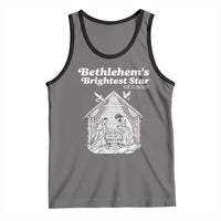 Nativity Scene Tank Top Brightest Star of Bethlehem He Is Born Christian Christmas - Wonder Print Shop
