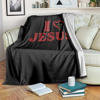 Jesus Christian Throw Blanket Religious Faith Inspirational Bible Verse - Wonder Print Shop