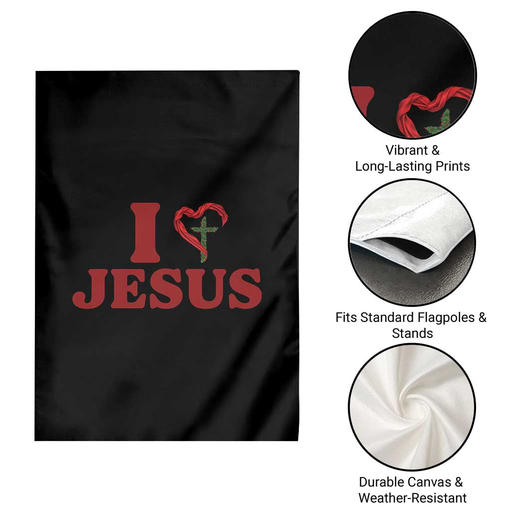 Jesus Christian Garden Flag Religious Faith Inspirational Bible Verse - Wonder Print Shop