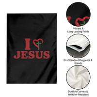Jesus Christian Garden Flag Religious Faith Inspirational Bible Verse - Wonder Print Shop
