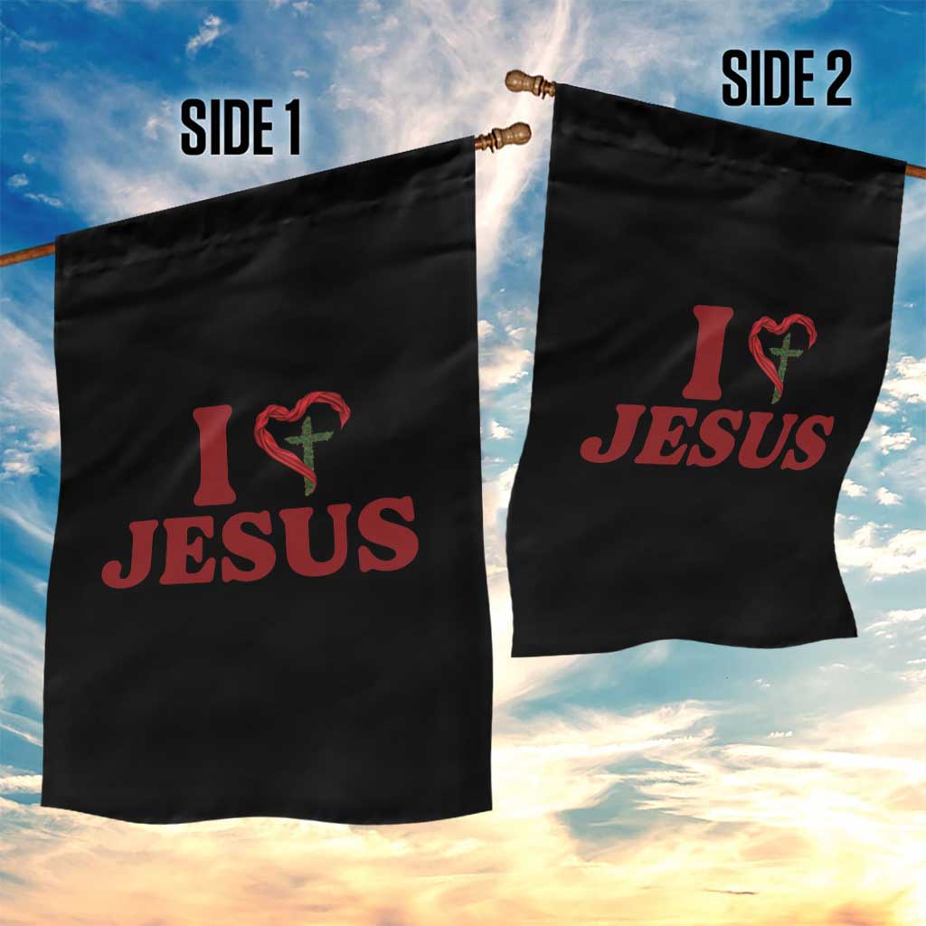 Jesus Christian Garden Flag Religious Faith Inspirational Bible Verse - Wonder Print Shop