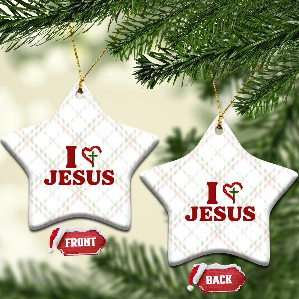 Jesus Christian Ceramic Ornament Religious Faith Inspirational Bible Verse - Wonder Print Shop