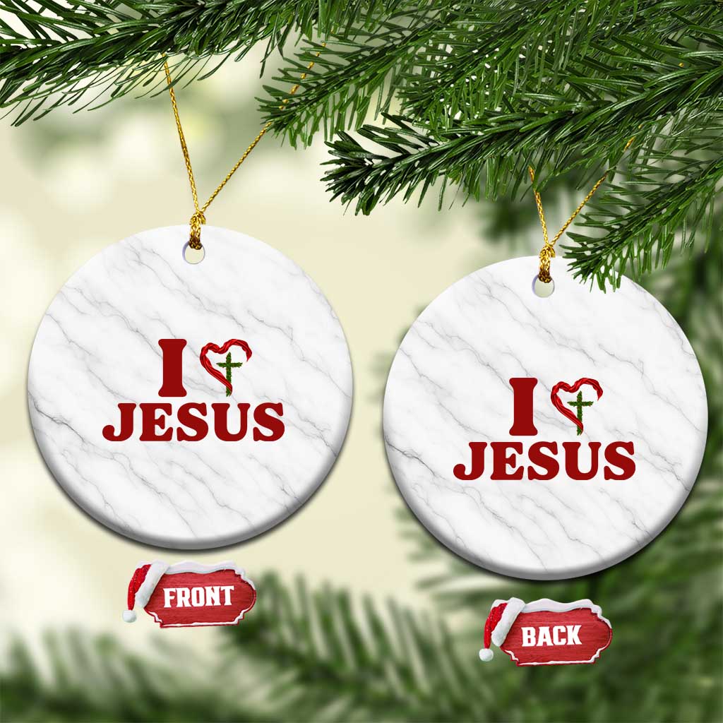 Jesus Christian Ceramic Ornament Religious Faith Inspirational Bible Verse - Wonder Print Shop