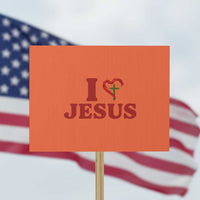 Jesus Christian Protest Sign Religious Faith Inspirational Bible Verse - Wonder Print Shop