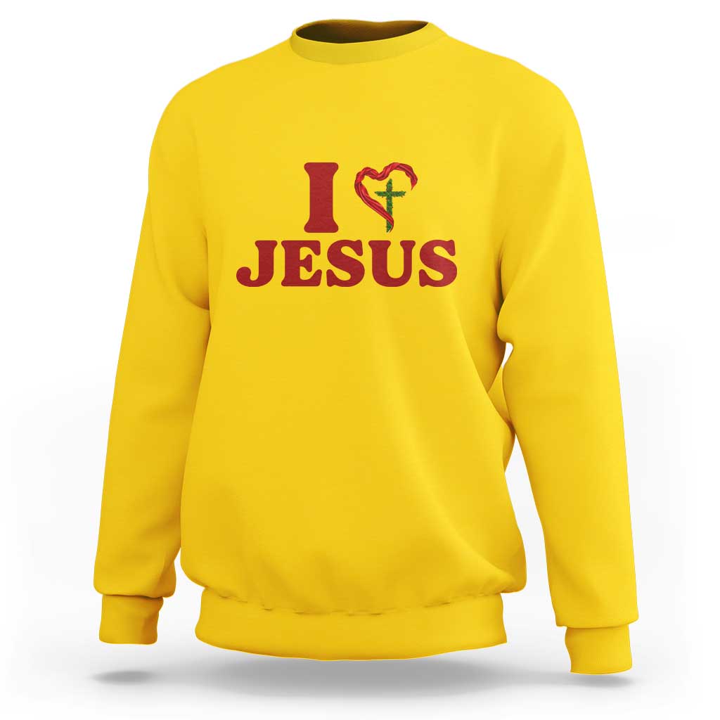 Jesus Christian Sweatshirt Religious Faith Inspirational Bible Verse - Wonder Print Shop