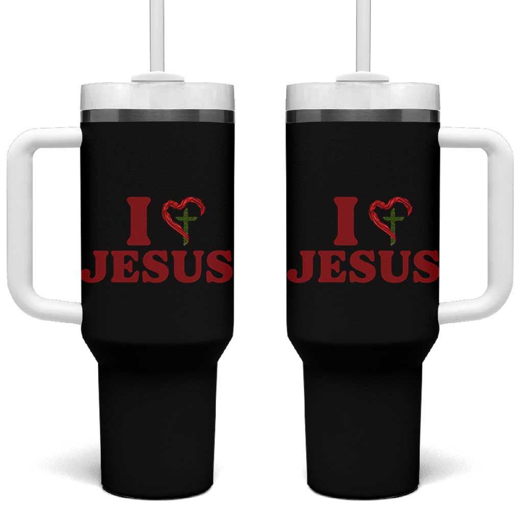 Jesus Christian Tumbler With Handle Religious Faith Inspirational Bible Verse - Wonder Print Shop