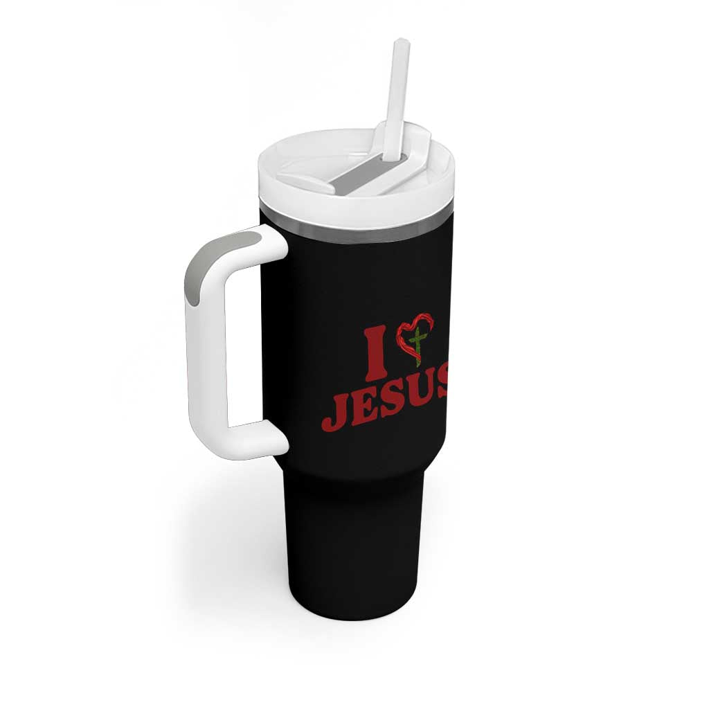 Jesus Christian Tumbler With Handle Religious Faith Inspirational Bible Verse - Wonder Print Shop
