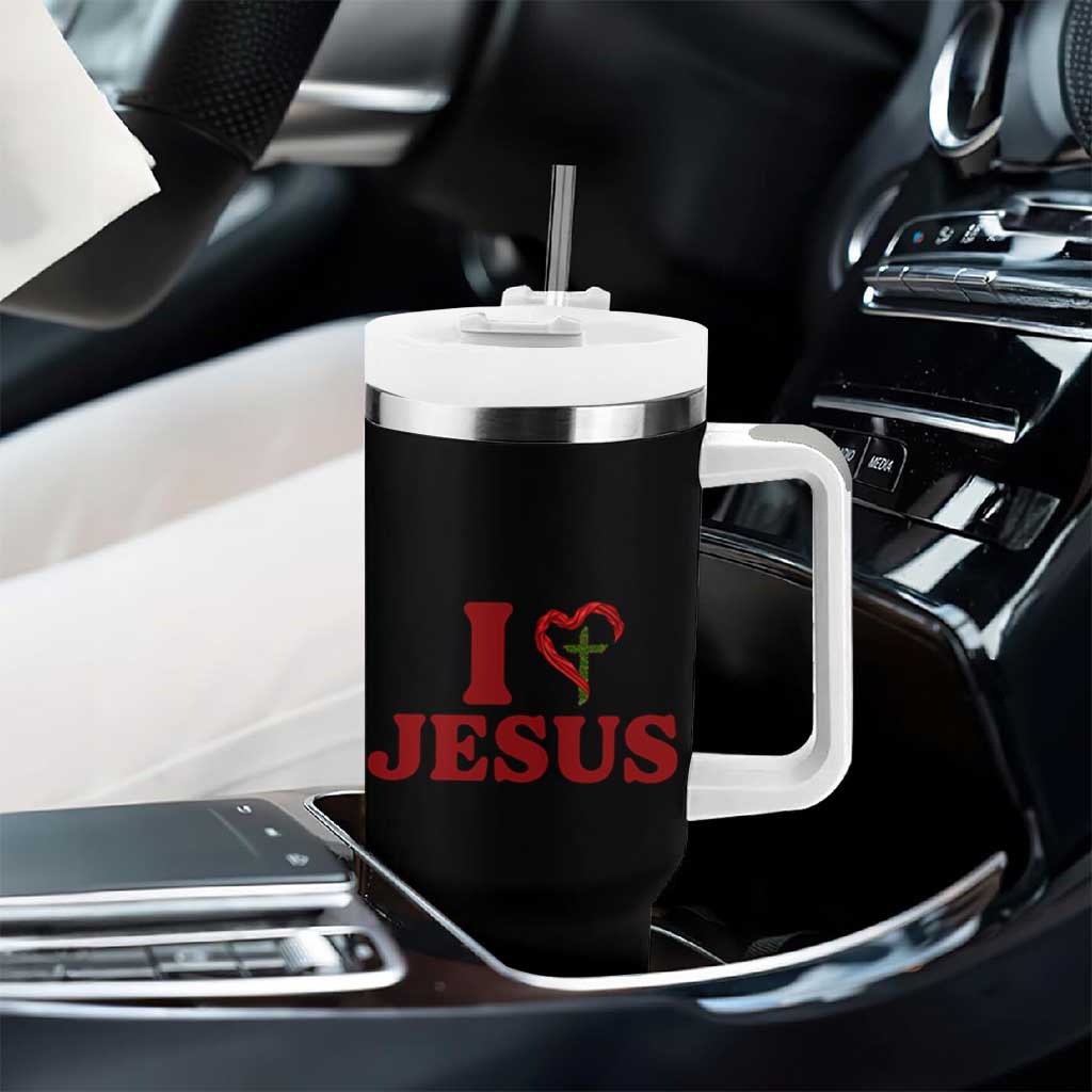 Jesus Christian Tumbler With Handle Religious Faith Inspirational Bible Verse - Wonder Print Shop