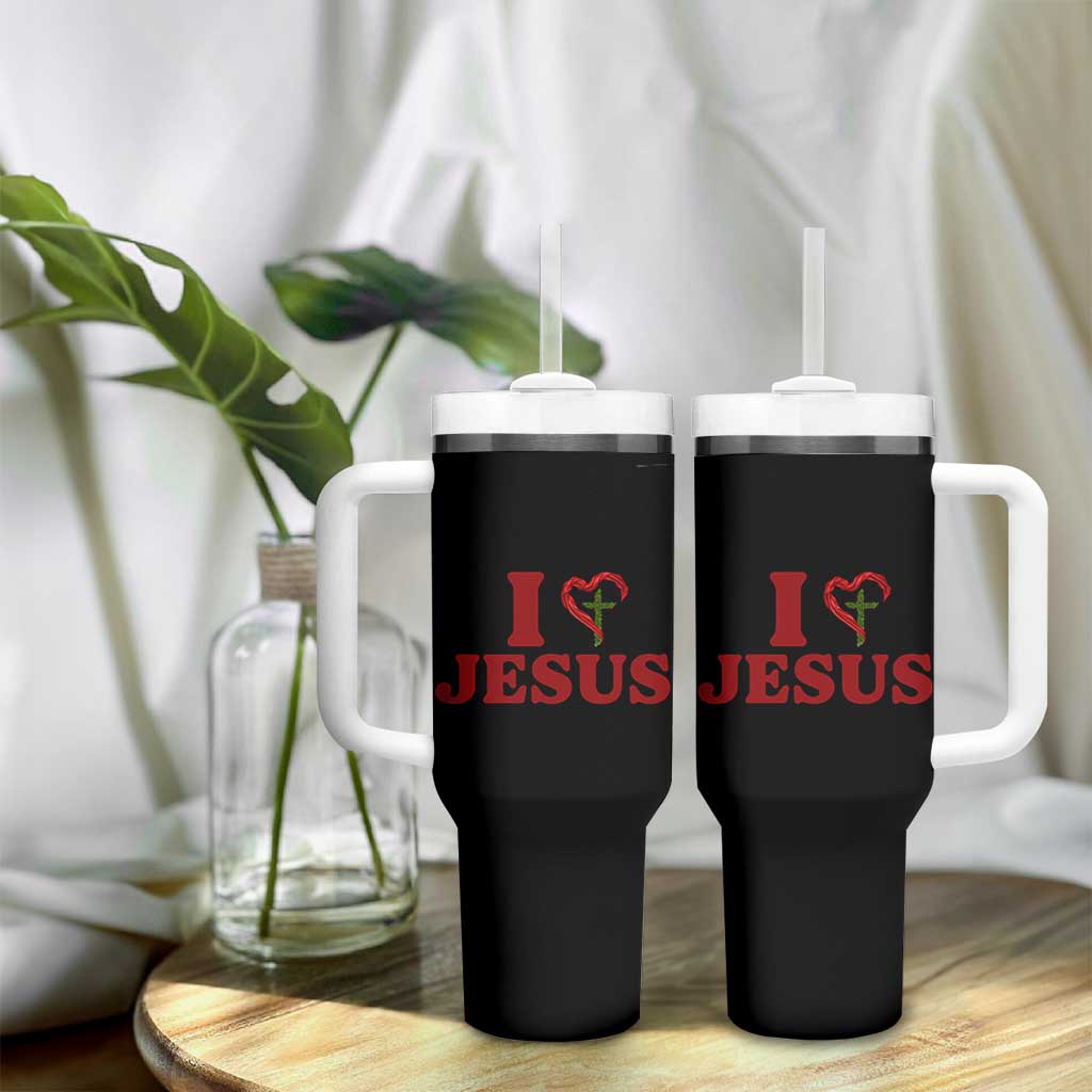 Jesus Christian Tumbler With Handle Religious Faith Inspirational Bible Verse - Wonder Print Shop