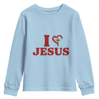 Jesus Christian Youth Sweatshirt Religious Faith Inspirational Bible Verse - Wonder Print Shop