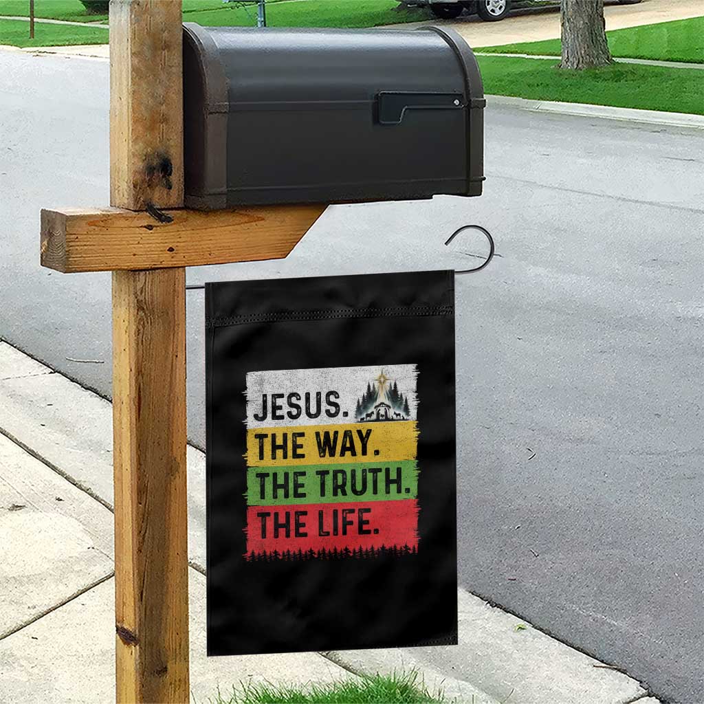 Jesus Christian Garden Flag The Way The Truth The Life Nativity Scene - Wonder Print Shop